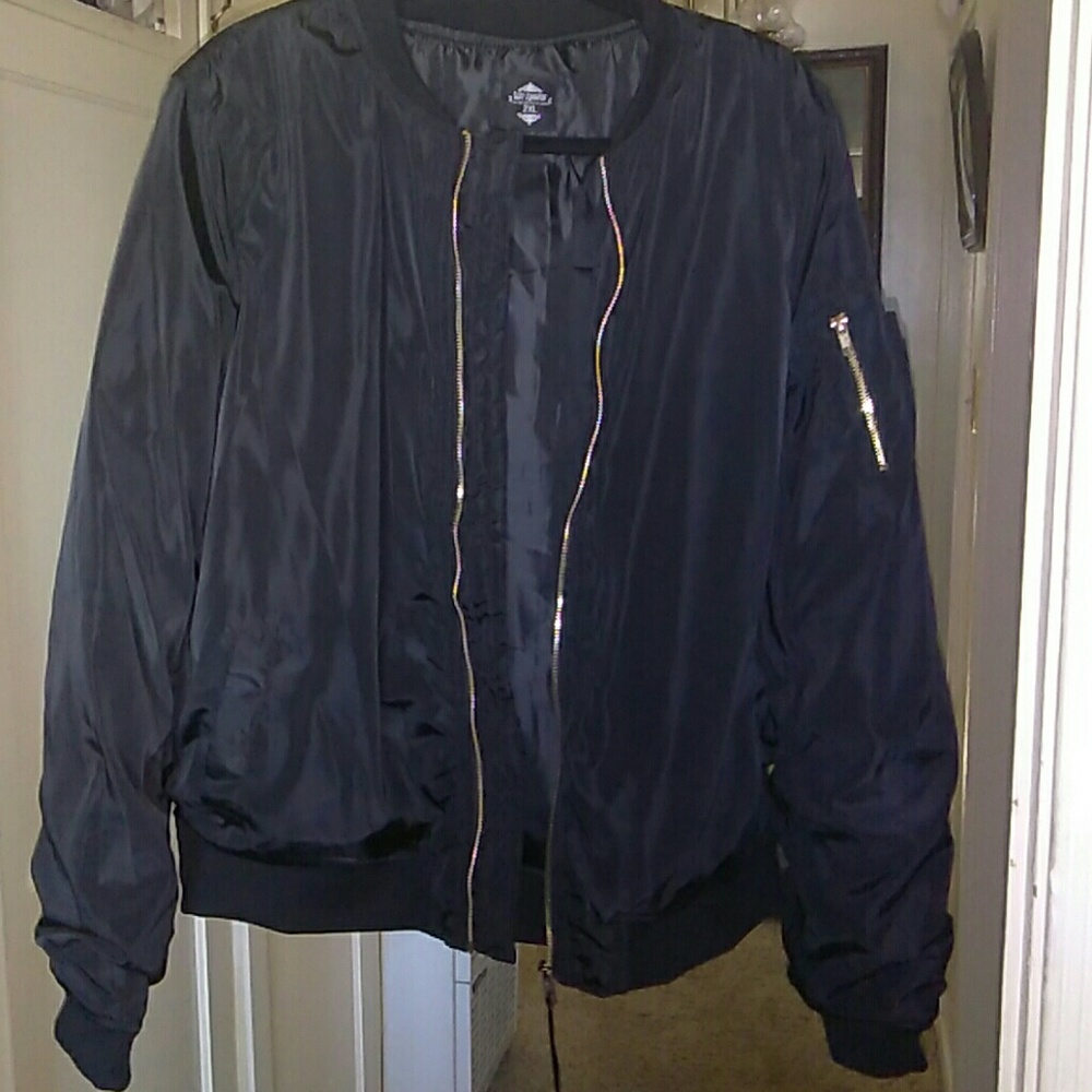 Black bomber jacket